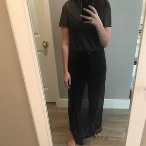 Long Iridescent Sheer Top